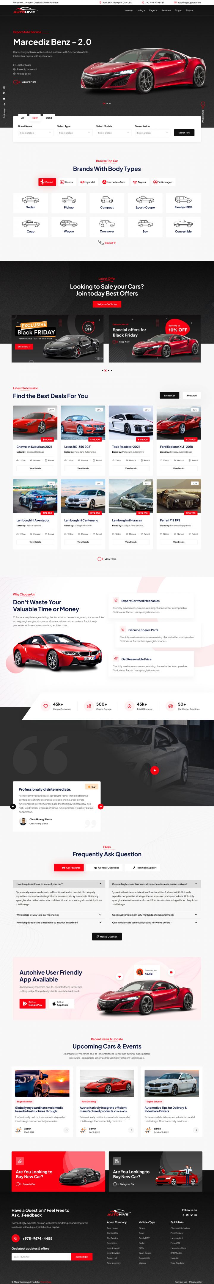 WordPress шаблон ThemeForest Autohive