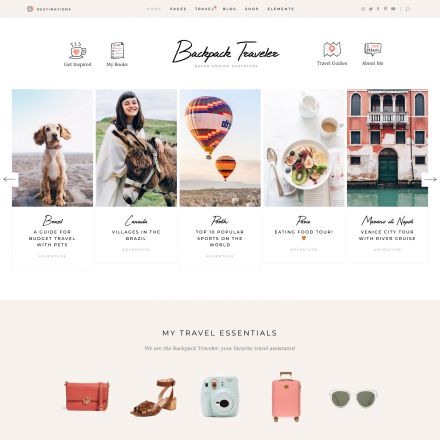 ThemeForest Backpack Traveler