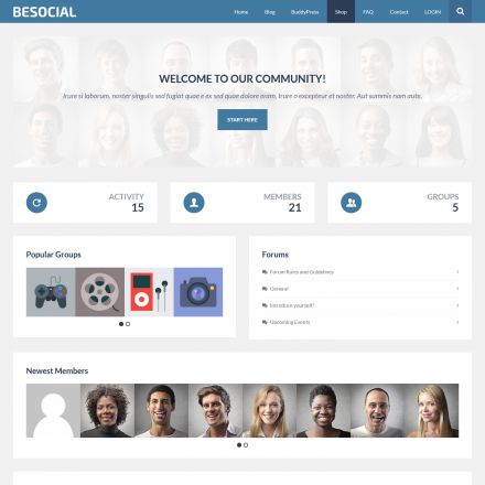 ThemeForest Besocial