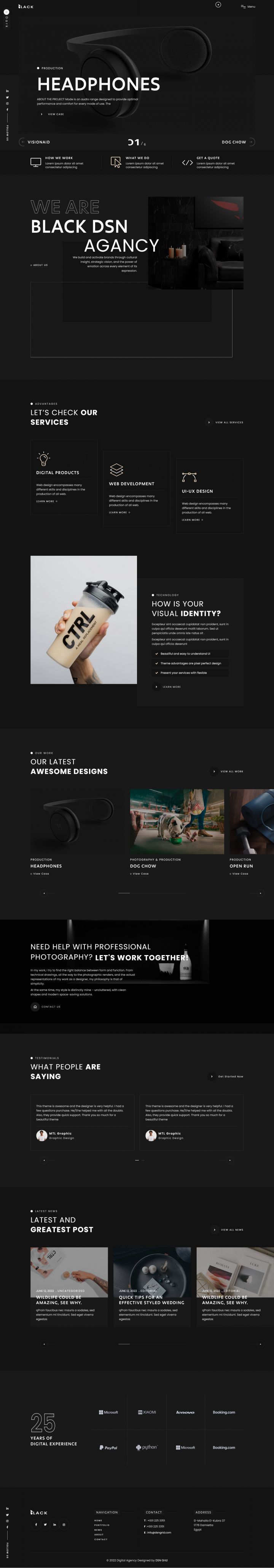 WordPress шаблон ThemeForest Blackdsn