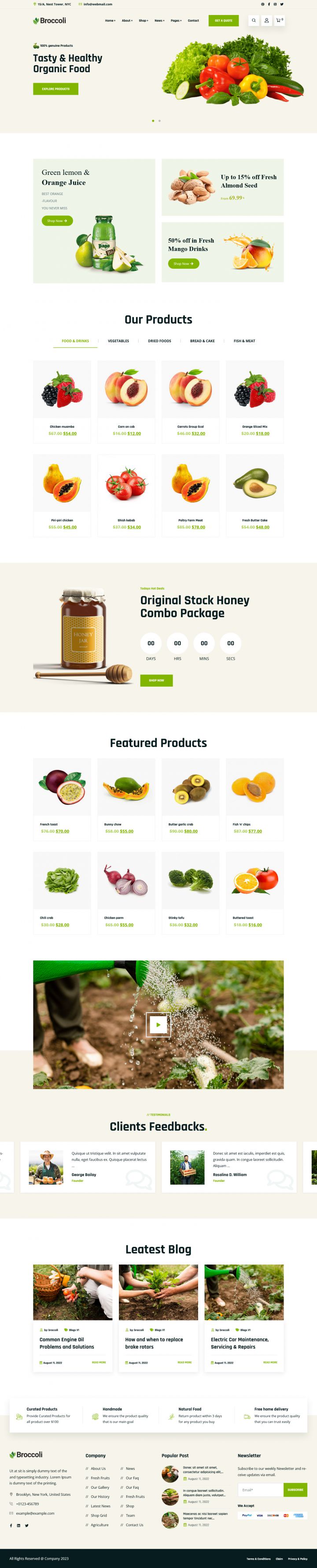 WordPress шаблон ThemeForest Broccoli