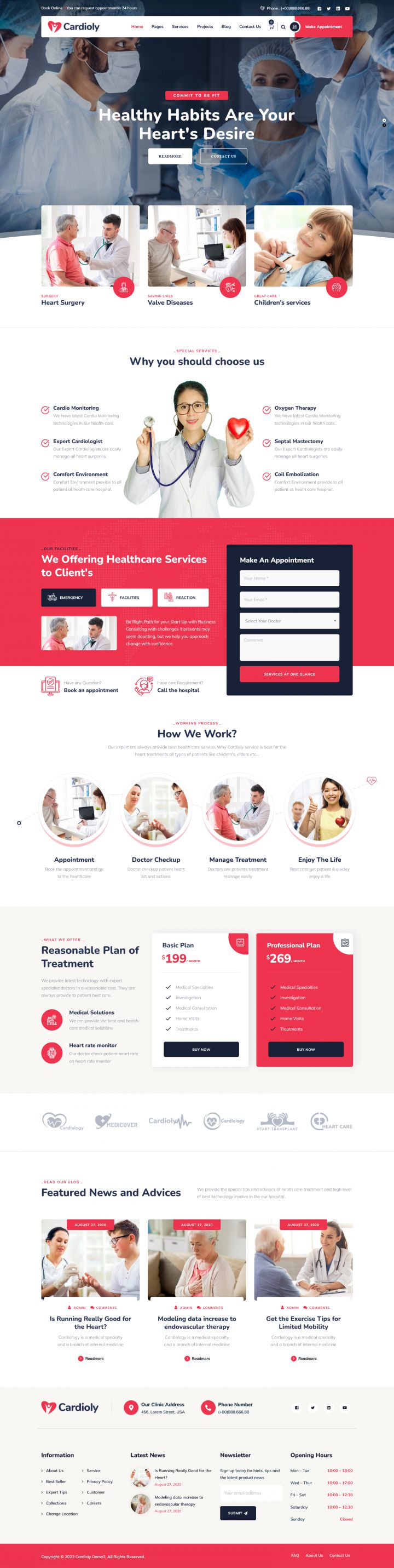 WordPress шаблон ThemeForest Cardioly