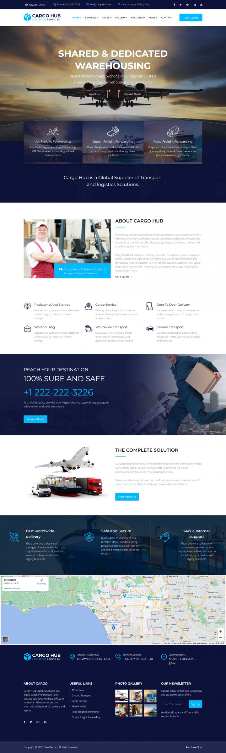 WordPress шаблон ThemeForest Cargo HUB