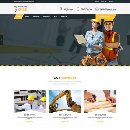 ThemeForest Construction One