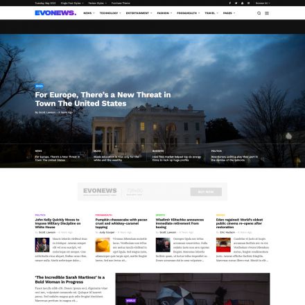 ThemeForest Evonews