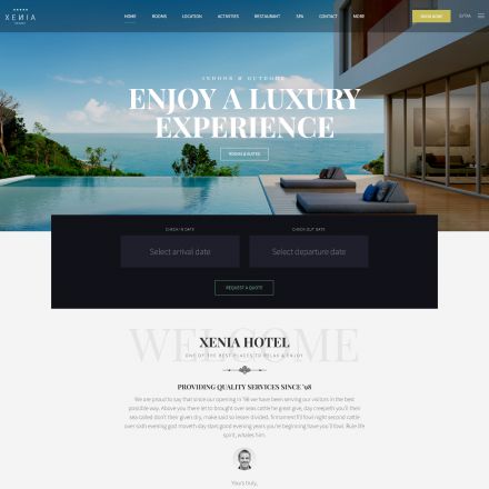 ThemeForest Hotel Xenia