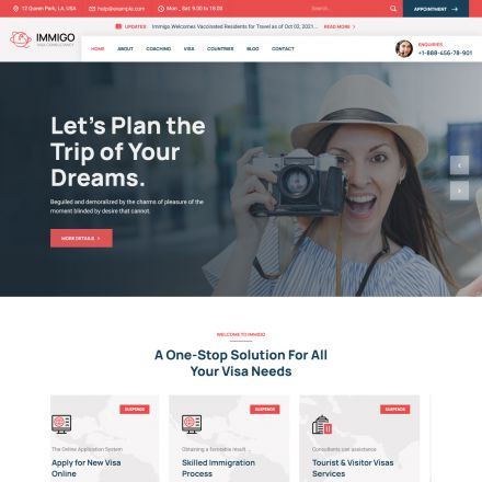 ThemeForest Immigo