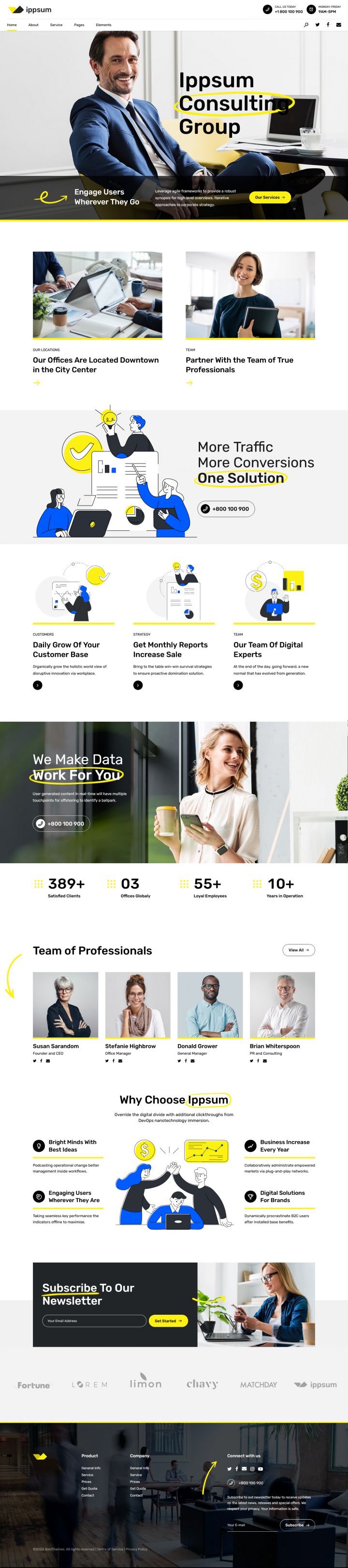 WordPress шаблон ThemeForest Ippsum