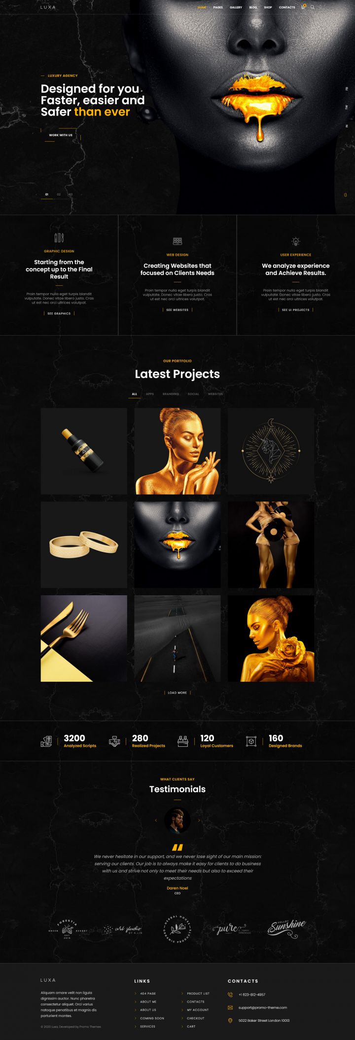 WordPress шаблон ThemeForest Luxa