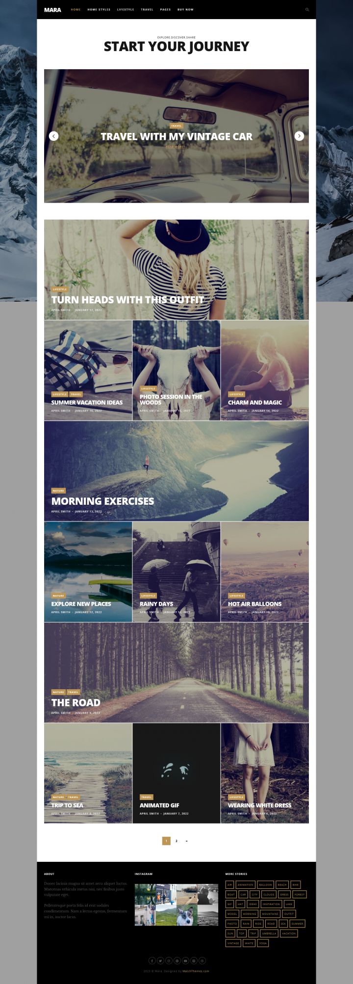 WordPress шаблон ThemeForest Mara