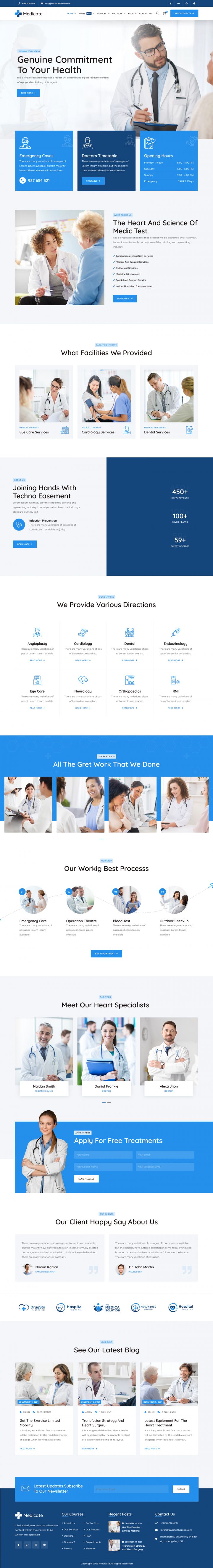 WordPress шаблон ThemeForest Medicate