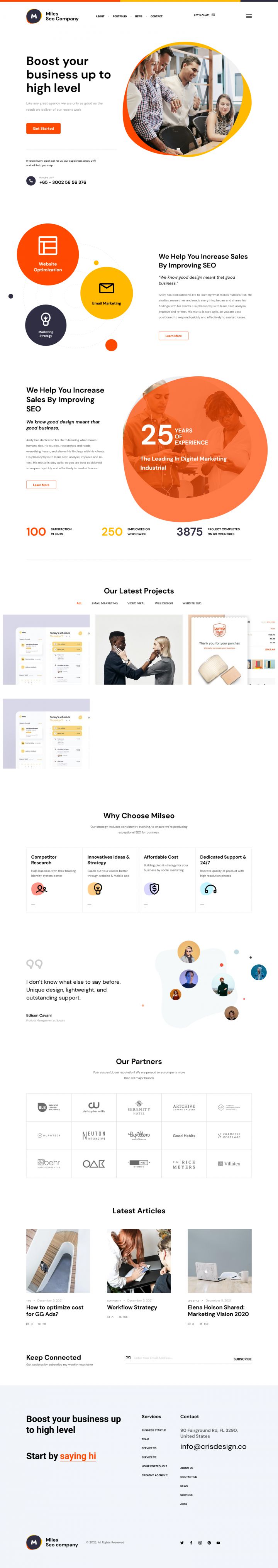 WordPress шаблон ThemeForest Miles