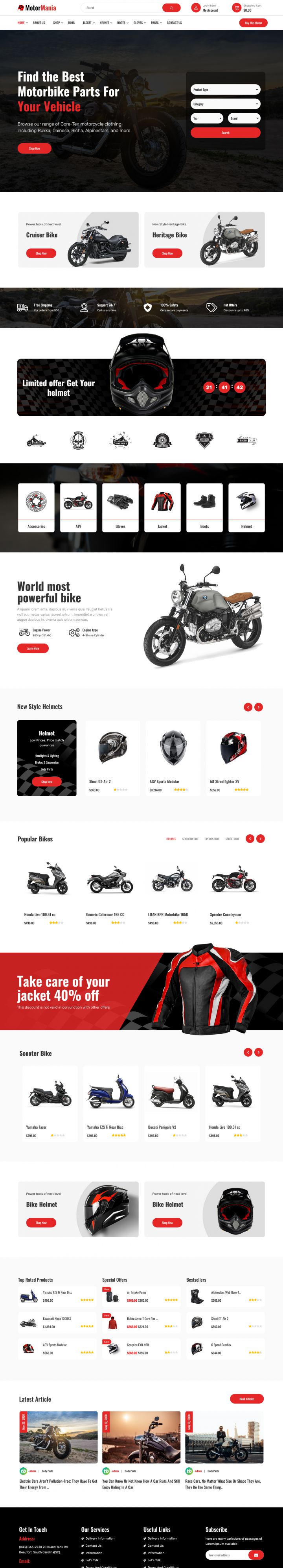 WordPress шаблон ThemeForest MotorMania