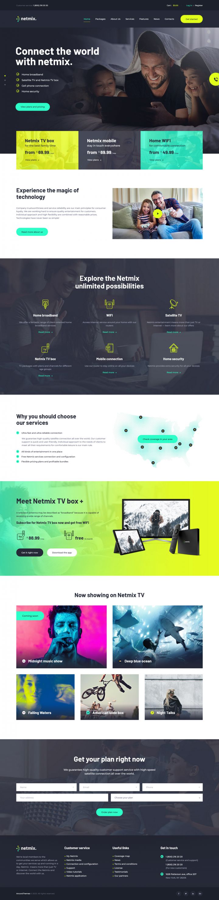 WordPress шаблон ThemeForest Netmix