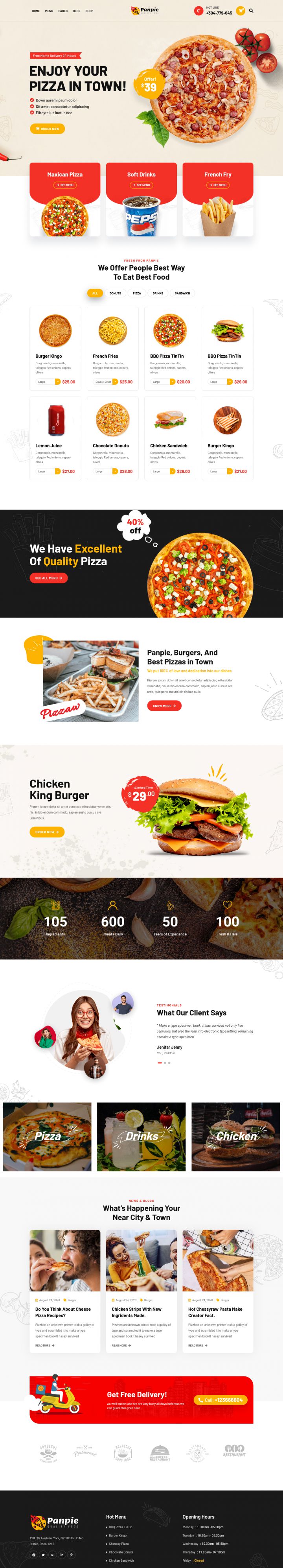 WordPress шаблон ThemeForest Panpie