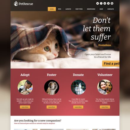 ThemeForest Pet Rescue