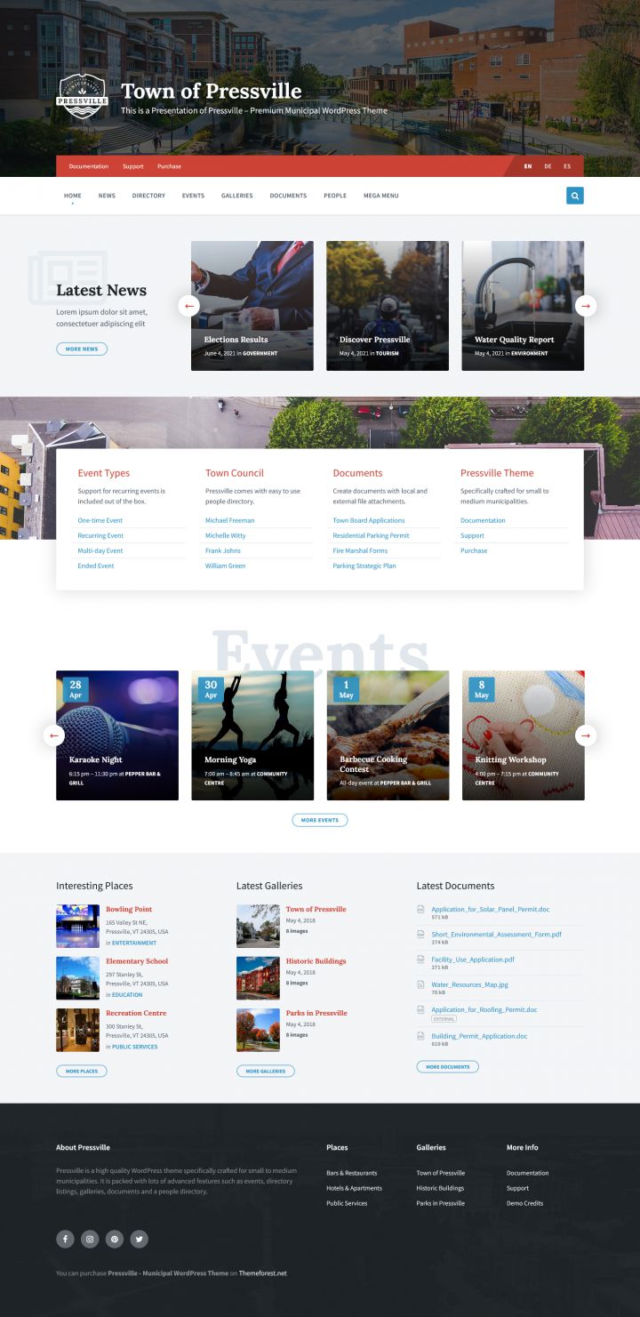 WordPress шаблон ThemeForest Pressville