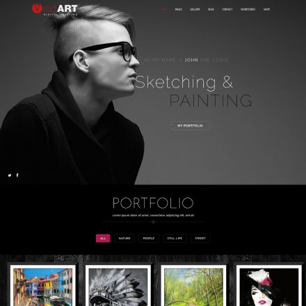 ThemeForest Red Art