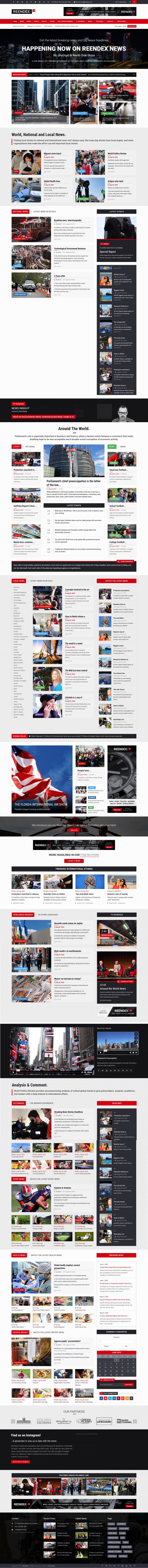 WordPress шаблон ThemeForest Reendex