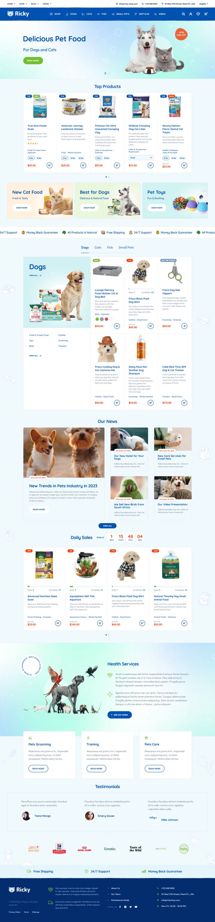 WordPress шаблон ThemeForest Ricky