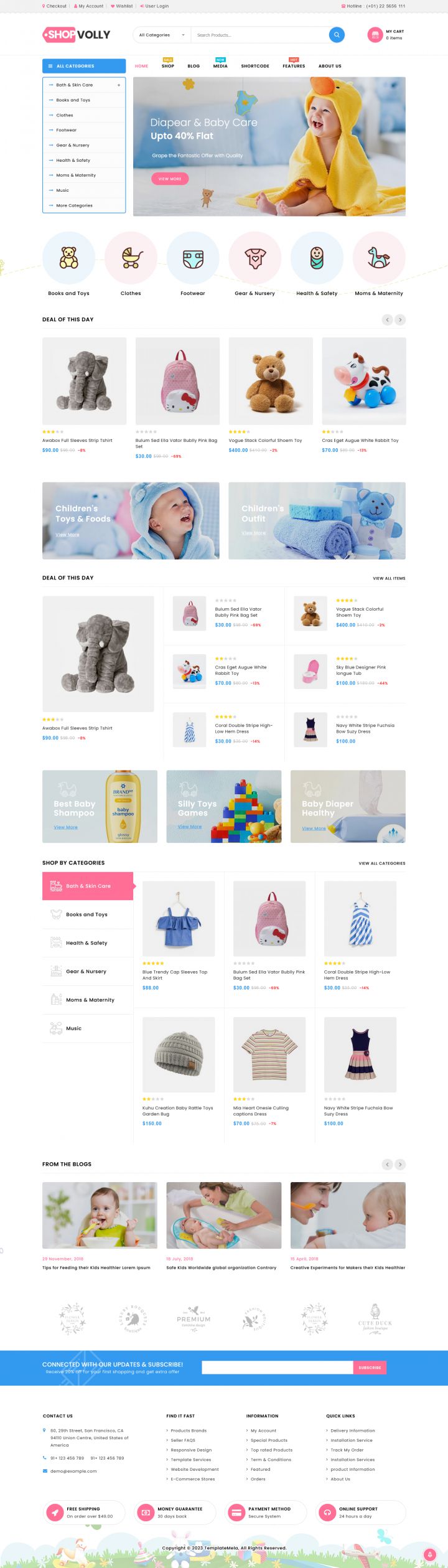 WordPress шаблон ThemeForest ShopVolly