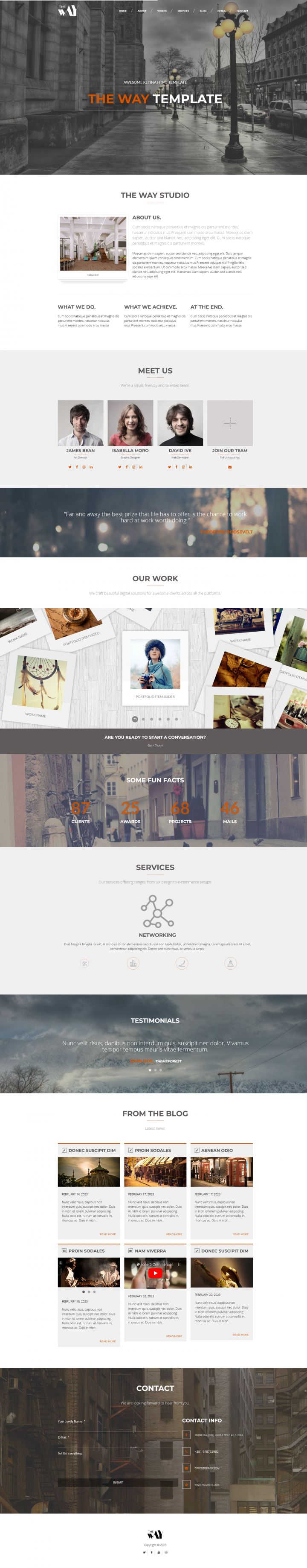 WordPress шаблон ThemeForest The Way