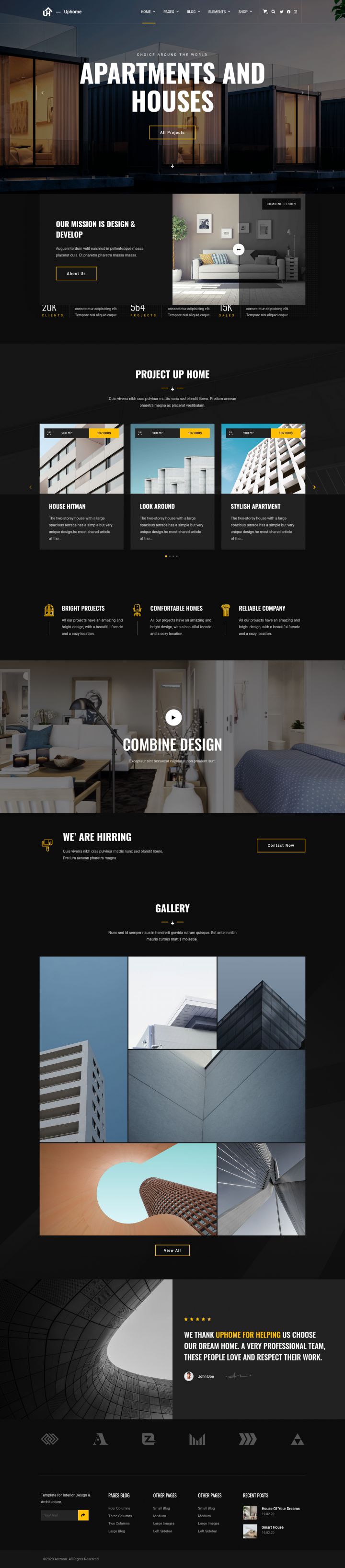 WordPress шаблон ThemeForest UpHome