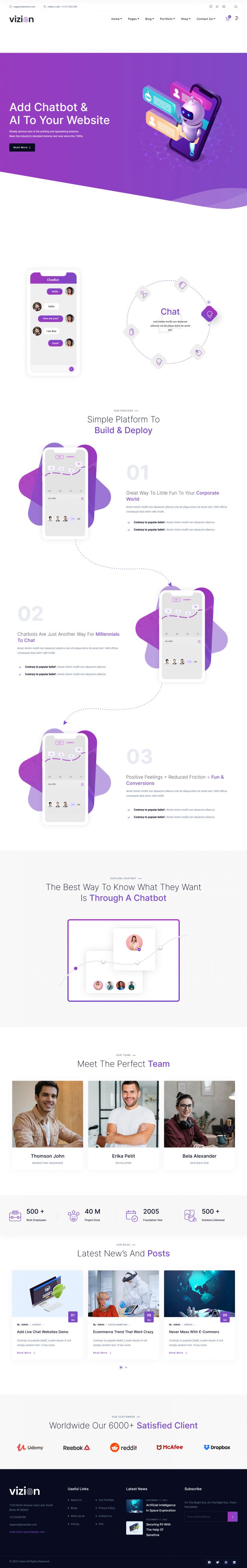 WordPress шаблон ThemeForest Vizion