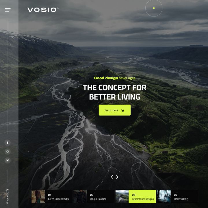 WordPress шаблон ThemeForest Vosio