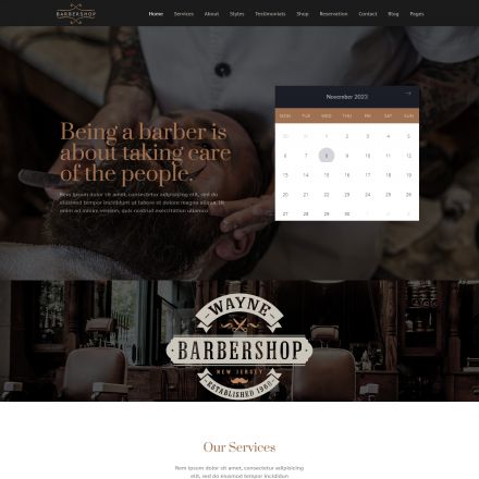 ThemeForest Barbershop