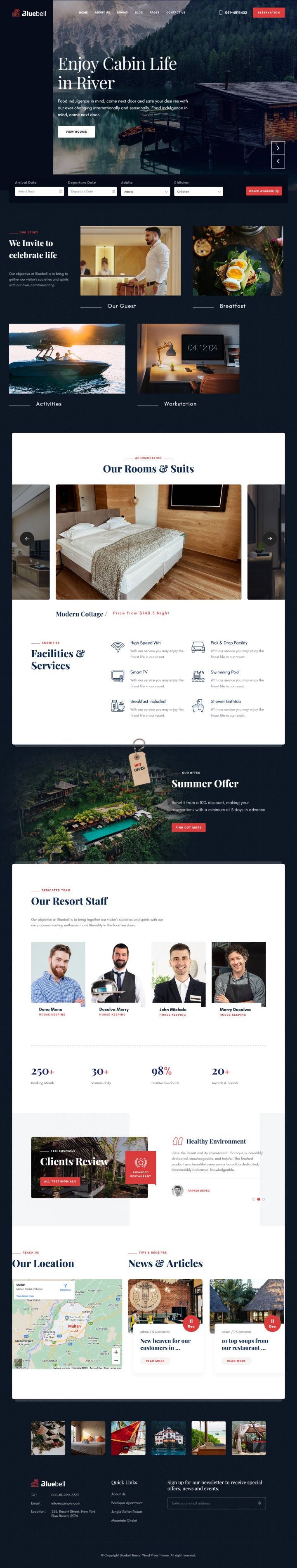 WordPress шаблон ThemeForest Bluebell