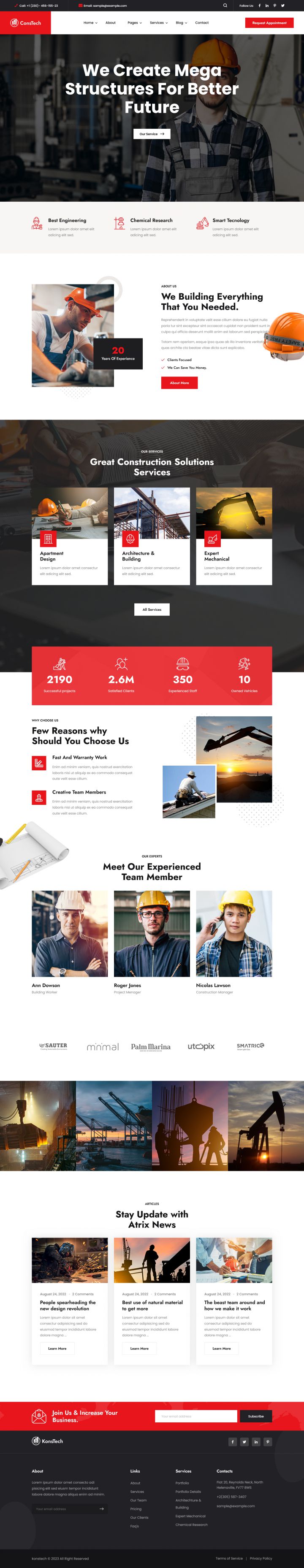 WordPress шаблон ThemeForest Constech