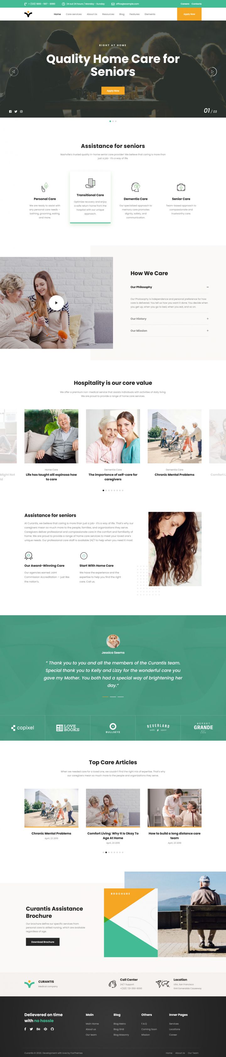 WordPress шаблон ThemeForest Curantis