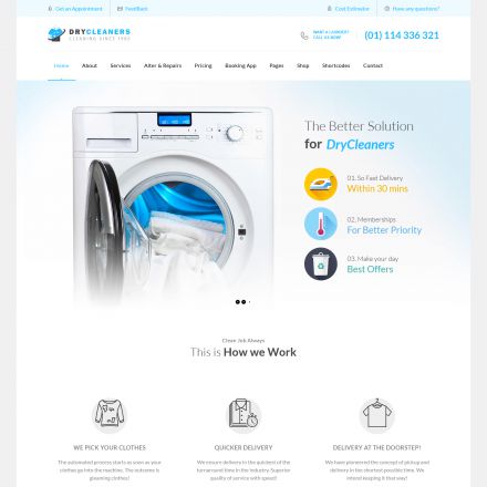 ThemeForest Dry Cleaning