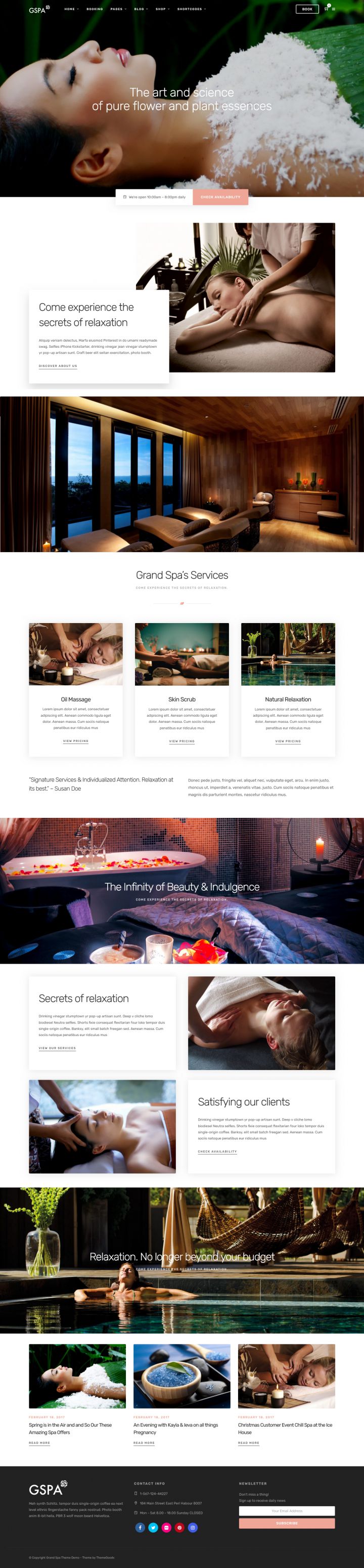 WordPress шаблон ThemeForest Grand Spa