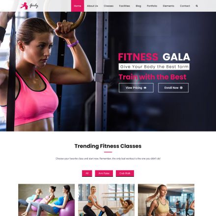 ThemeForest GirlyGym