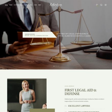 ThemeForest Law Office