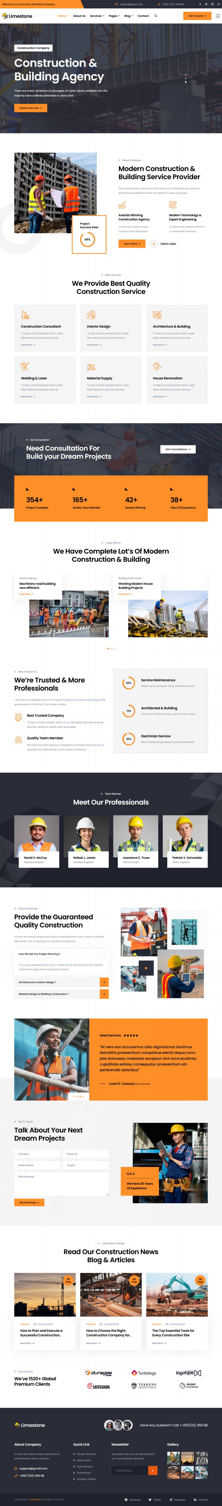 WordPress шаблон ThemeForest Limestone