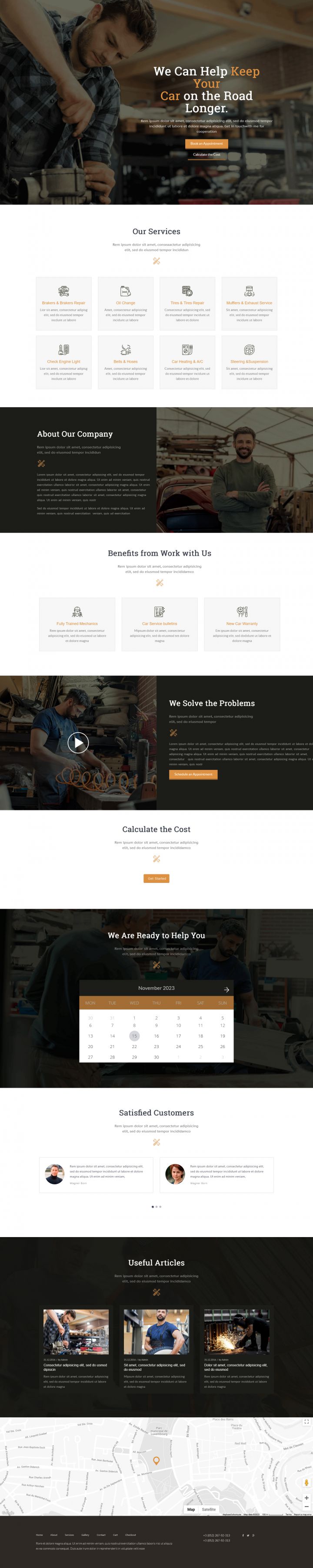 WordPress шаблон ThemeForest Mechanic