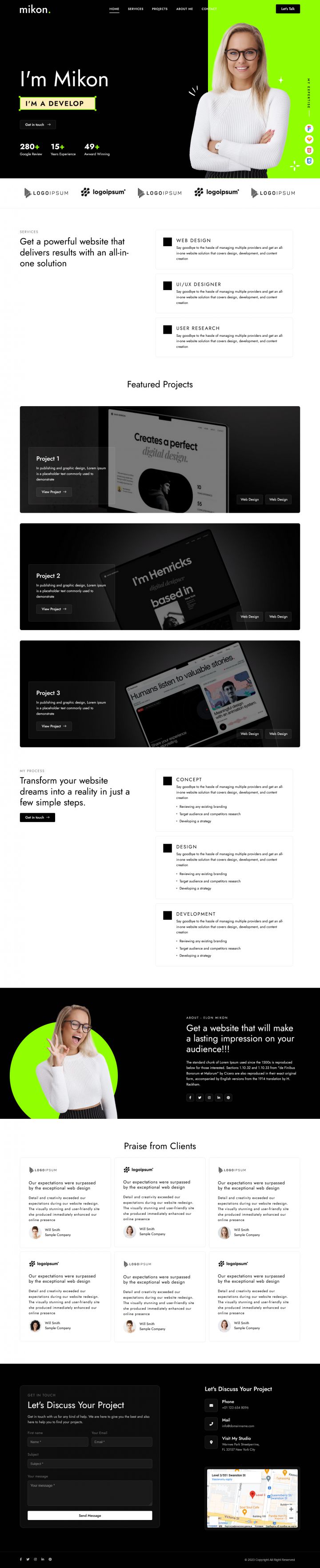 WordPress шаблон ThemeForest Mikon