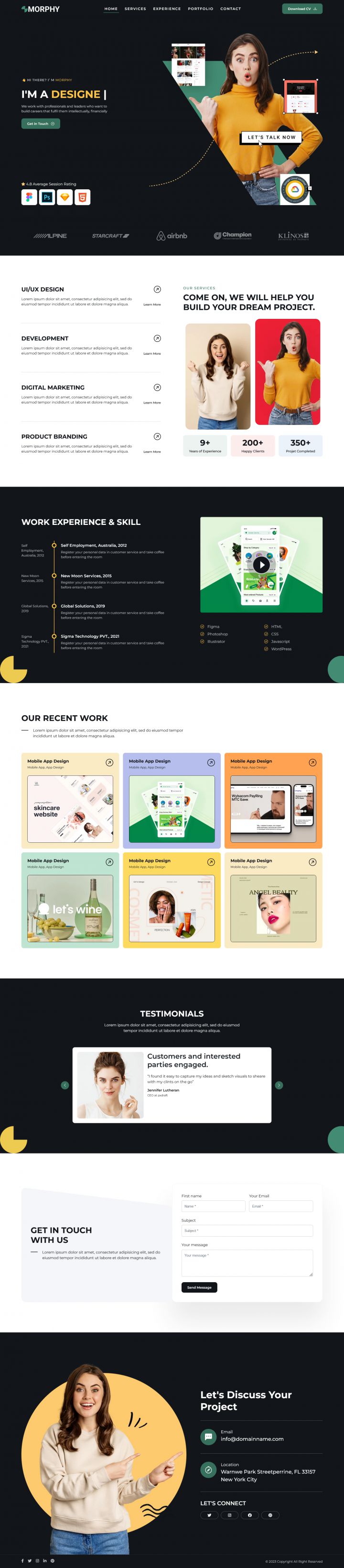 WordPress шаблон ThemeForest Morphy