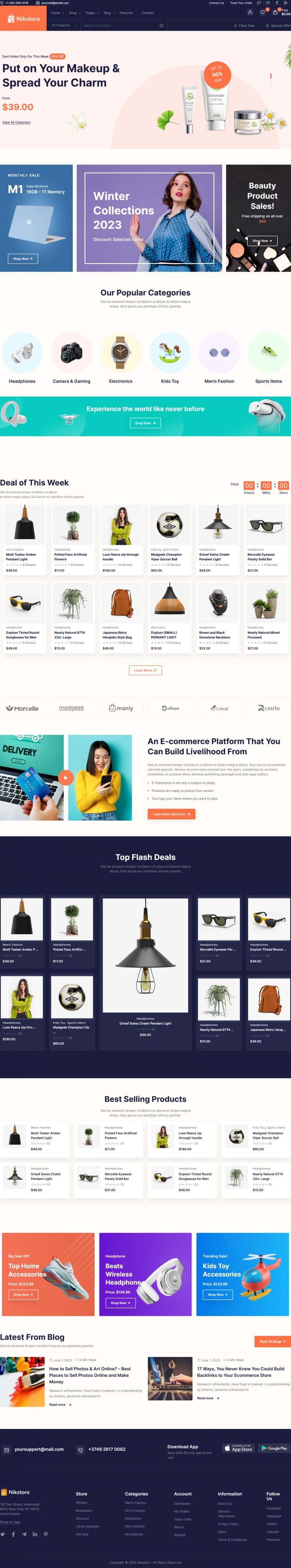 WordPress шаблон ThemeForest Nikstore