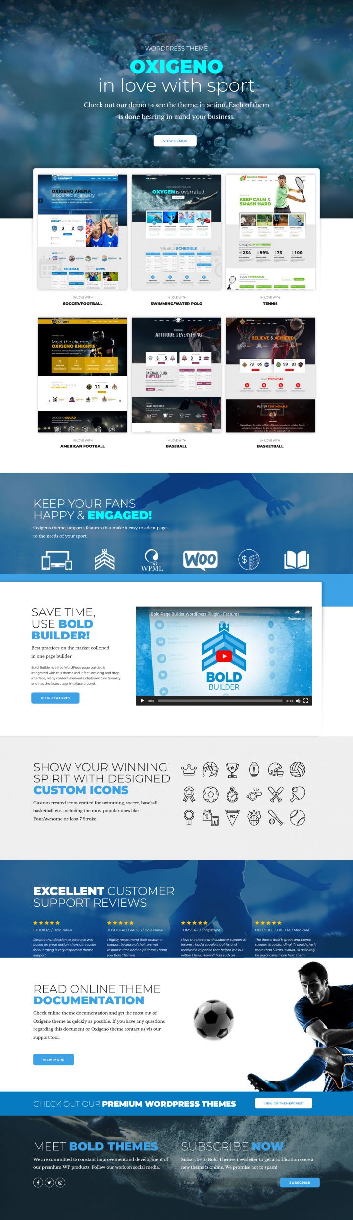 WordPress шаблон ThemeForest Oxigeno