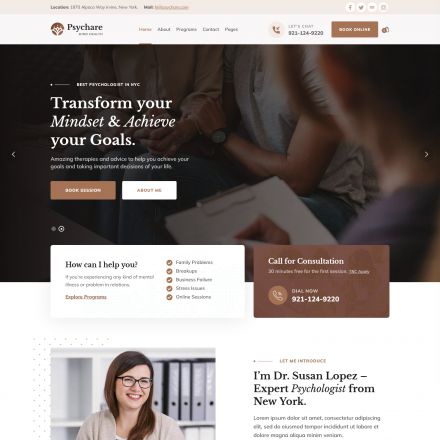 ThemeForest Psychare