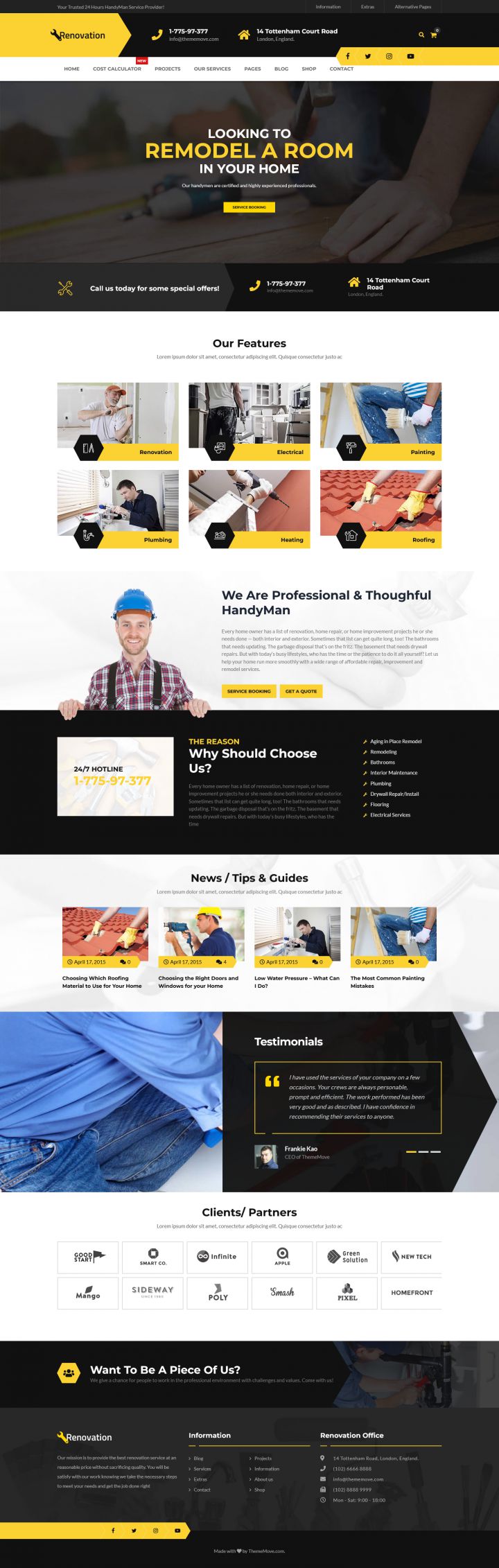 WordPress шаблон ThemeForest Renovation