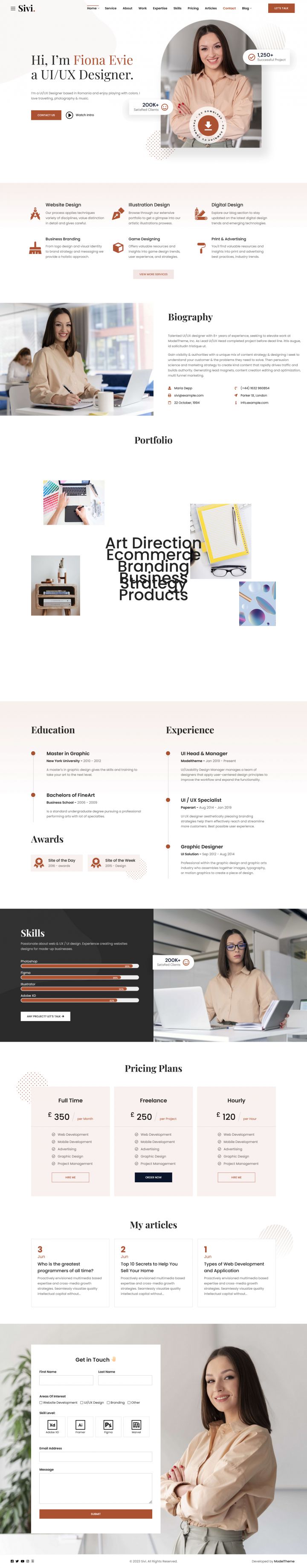 WordPress шаблон ThemeForest Sivi