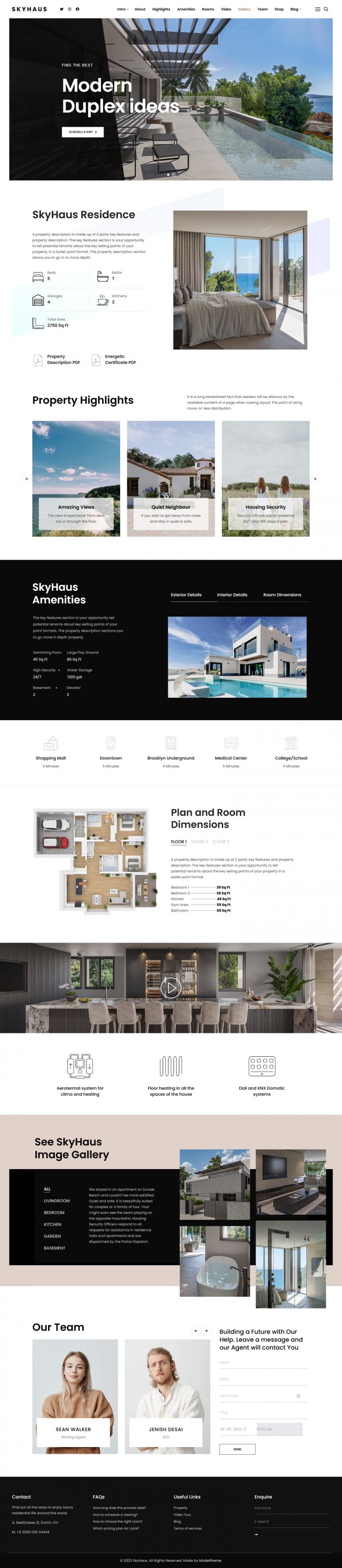 WordPress шаблон ThemeForest SkyHaus