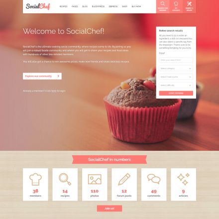 ThemeForest SocialChef