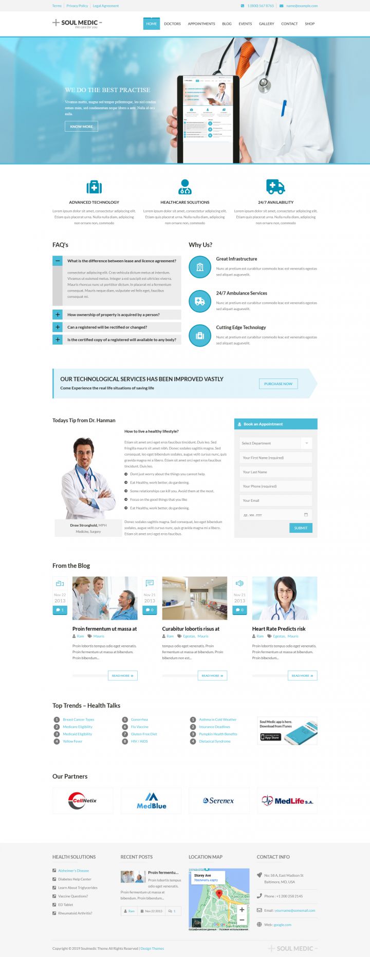 WordPress шаблон ThemeForest SoulMedic