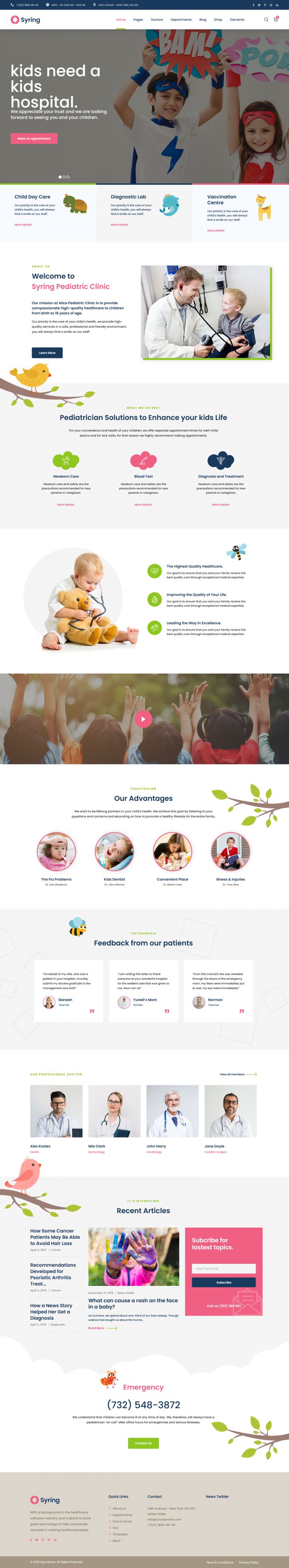 WordPress шаблон ThemeForest Syring